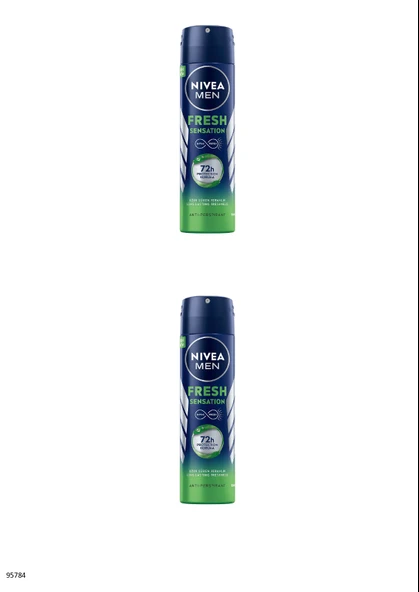 95784 NIVEA MEN Fresh Sensation Sprey 2 ADET ürün görseli