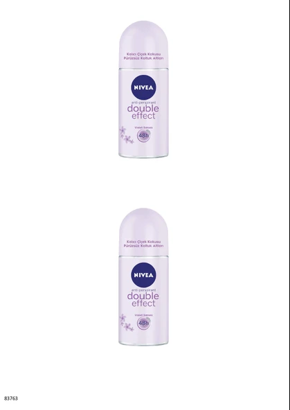 83763 NIVEA DOUBLE EFFECT ROLL-ON 2 ADET ürün görseli