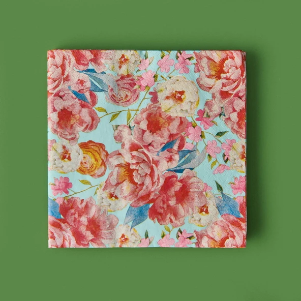 Houseware 16'lı Kağıt Peçete - Asorti - 33x33 cm - Resim 2