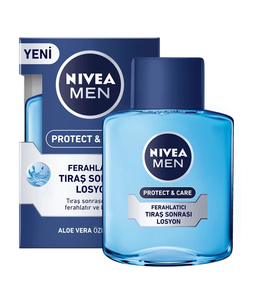 81362 NIVEA MEN PROTECT  CARE FERAHLATICI TIRAŞ SONRASI LOSYON  3 ADET - Resim 2
