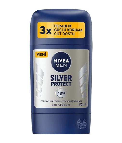83181 NIVEA MEN SILVER PROTECT STICK 2 ADET - Resim 2