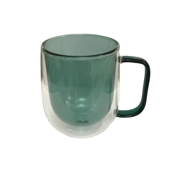 MDB Çift Cidarlı Cam Kupa Yeşil Renk ürün görseli