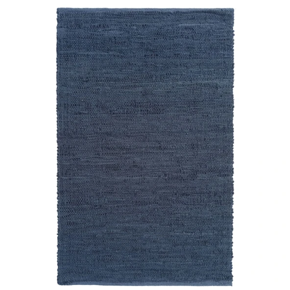 Home 1718225C Deri Kilim - Lacivert / Gri - 75x150 cm ürün görseli 1