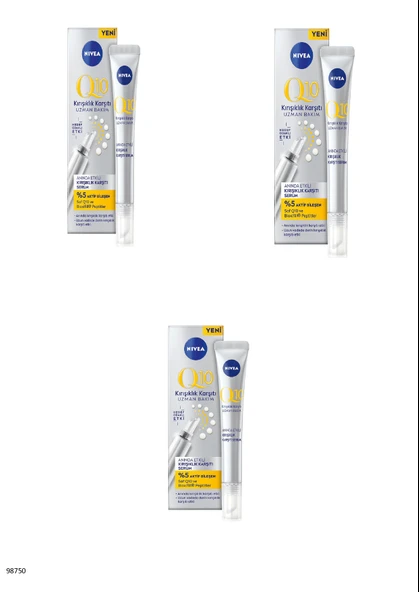 98750 Q10 ANINDA ETKİLİ KIRIŞIKLIK KARŞITI SERUM  3 ADET ürün görseli