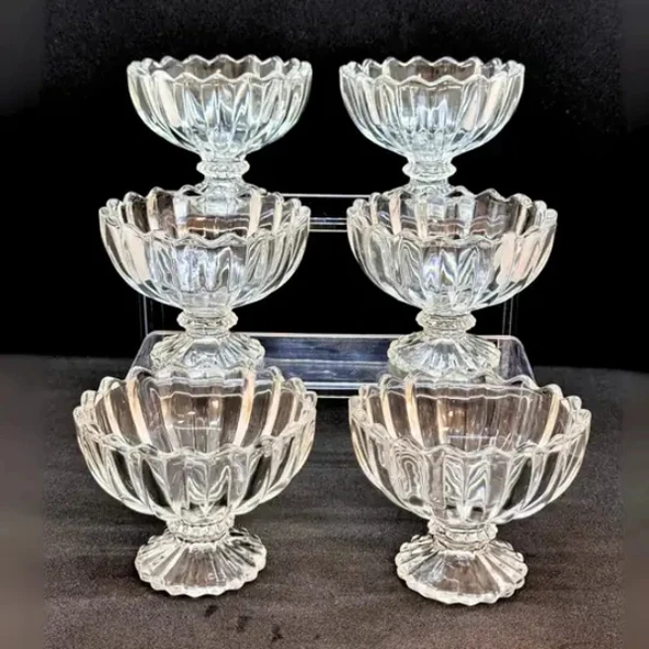 MDB 6'lı Kristal Çerezlik Seti - Resim 2