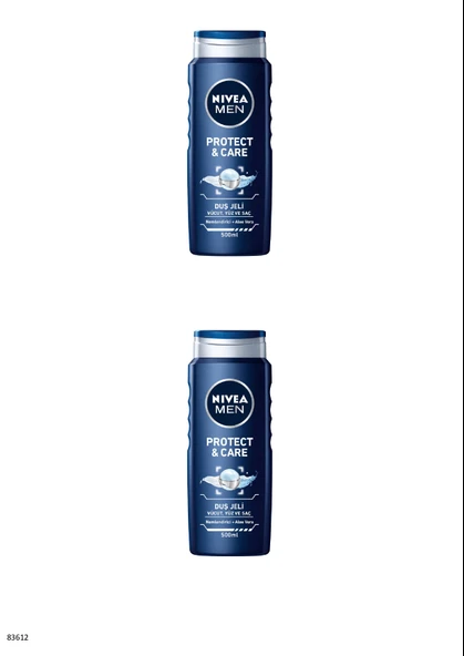 83612 NIVEA MEN PROTECTCARE DUŞ JELİ 2 ADET ürün görseli 1