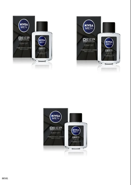 88581 NIVEA MEN DEEP DIMENSION TIRAŞ SONRASI LOSYON  3 ADET ürün görseli 1