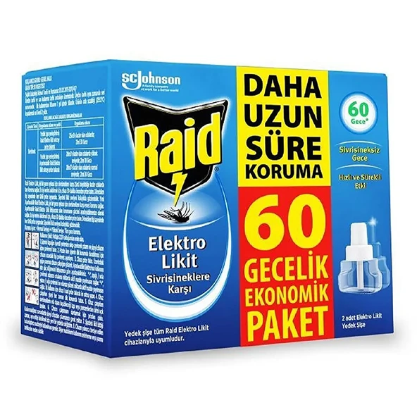 Elektro Likit Sivrisineksiz Etkin Koruma 60 Gece Yedek Şişe 1 Adet ürün görseli