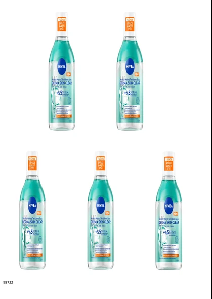 98722 Derma Skin Clear Micellar Makyaj Temizleme Suyu  5 ADET
