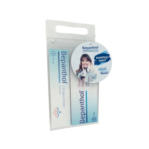 Bepanthol Cilt Bakım Kremi 30 G + Onarıcı Bakım Kremi 50 G ürün görseli