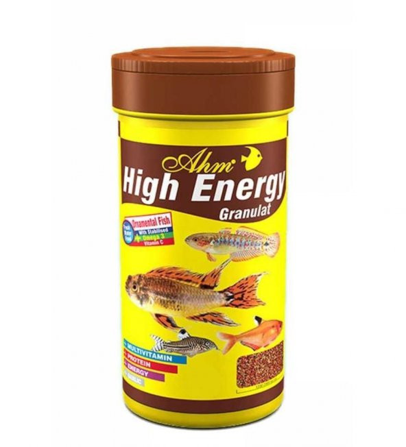 Ahm High Energy Granulat Balık Yemi 250 ml