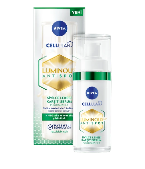 98710 NIVEA LUMINOUS630 SİVİLCE LEKESİ KARŞITI SERUM  5 ADET - Resim 2