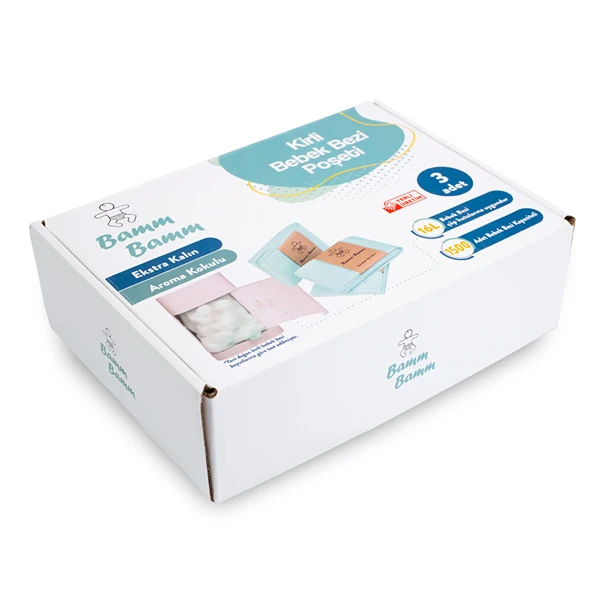 500x3 Adet Kirli Bebek Bezi Kapasiteli Çöp Poşeti 1 Adet ürün görseli 1