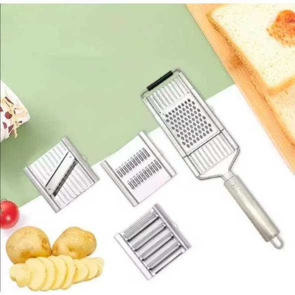 MDB Paslanmaz Çelik 4'lü Set El Rendesi ürün görseli 1