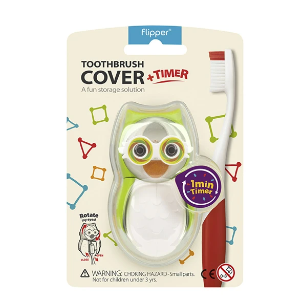 Baykuş Figürlü Kum Saatli Fırça Saklama Kabı - Asortili 1 Adet ürün görseli