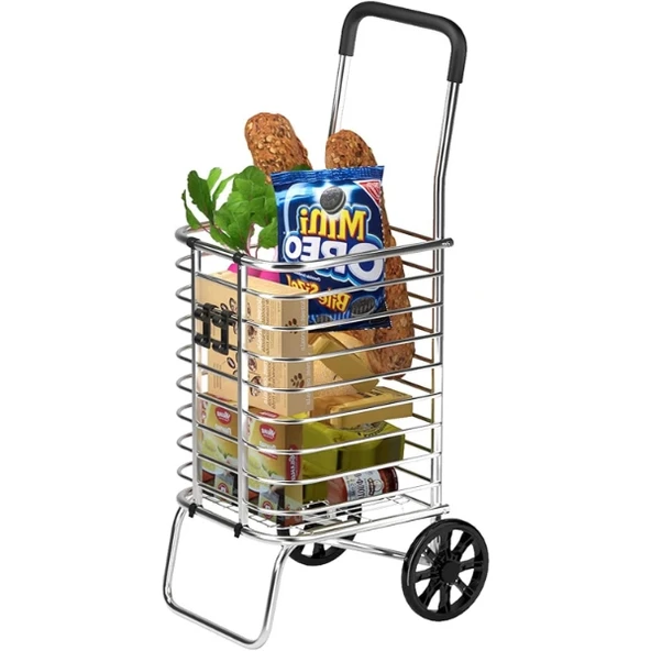 MDB Katlanabilir Taşınabilir Alışveriş ve Taşıma  Arabası - Resim 4