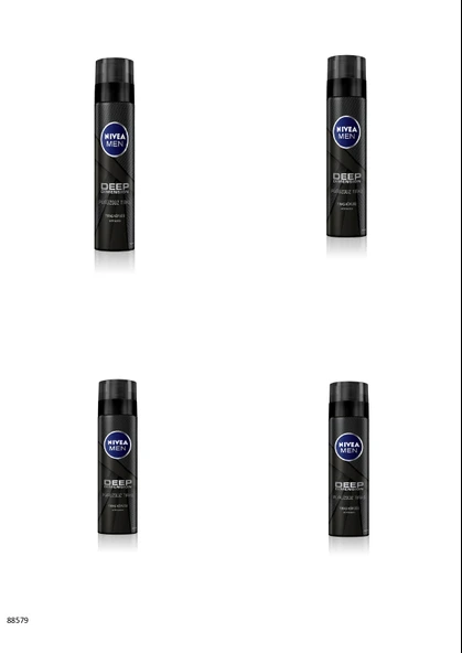 88579 NIVEA MEN DEEP DIMENSION TIRAŞ KÖPÜĞÜ  4 ADET ürün görseli