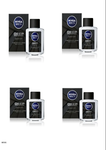88581 NIVEA MEN DEEP DIMENSION TIRAŞ SONRASI LOSYON  4 ADET ürün görseli 1
