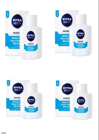 88544 NIVEA MEN HASSAS SERİNLETİCİ TIRAŞ SONRASI BALSAM  4 ADET