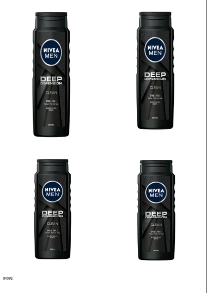 84092 DEEP DIMENSION DUŞ JELİ 500ML  4 ADET - 1