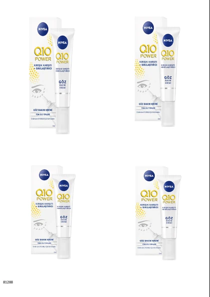 81288 Q10 POWER Kırışık Karşıtı +Sıkılaştırıcı Göz Bakım Kremi  4 ADET ürün görseli
