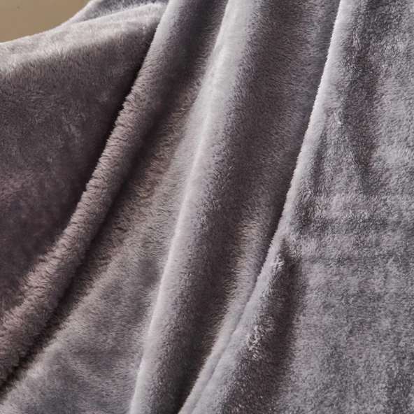 Soft Wellsoft TV Battaniyesi - Gri - 120x160 cm - Resim 2