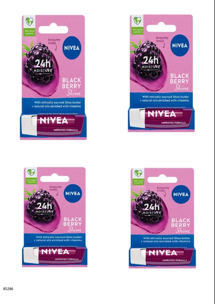 85286 NIVEA Böğürtlen Dudak Bakım Kremi  4 ADET ürün görseli