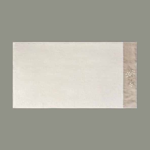 Elanor Yüz Havlusu - Ekru - 50x90 cm - Resim 2