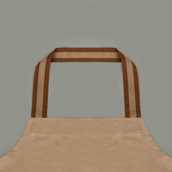 Gabardin Mutfak Önlüğü - Gri - 65x80 cm - Resim 2