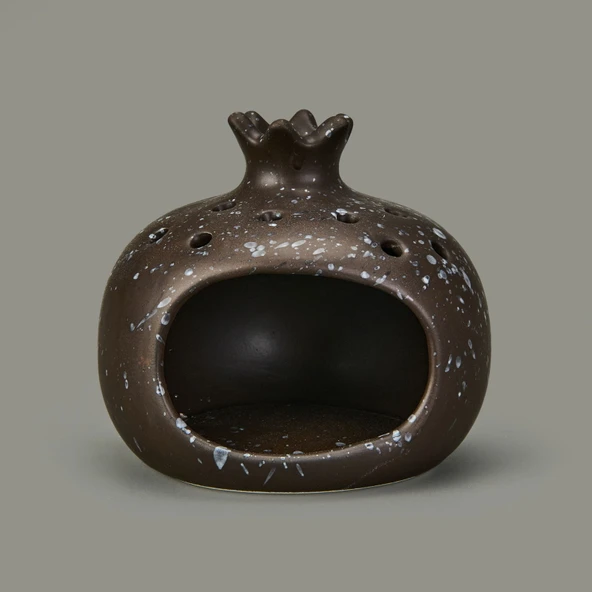 Deco Melograno Buhurdanlık - Siyah - 10 cm