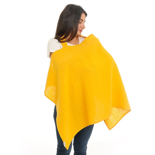 Müslin Emzirme Önlüğü Safran Sarı 1 Adet ürün görseli