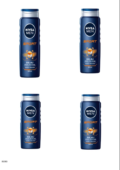 81083 NIVEA MEN SPORT DUŞ JELİ  4 ADET - 1