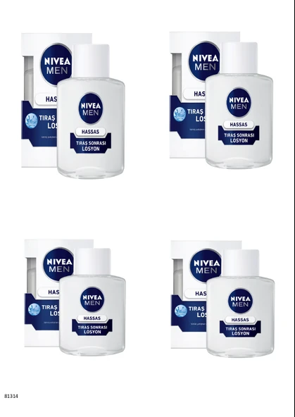81314 NIVEA MEN HASSAS TIRAŞ SONRASI LOSYON  4 ADET ürün görseli 1