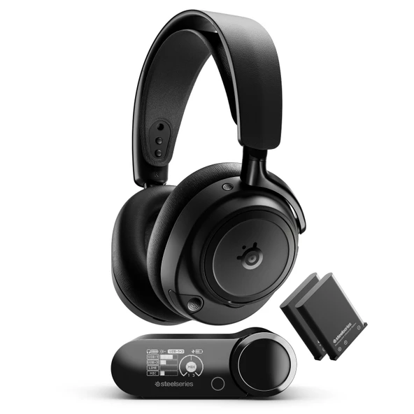 SteelSeries Arctis Nova Elite Hi-Res Wireless Gaming Kulaklık - Siyah - 1
