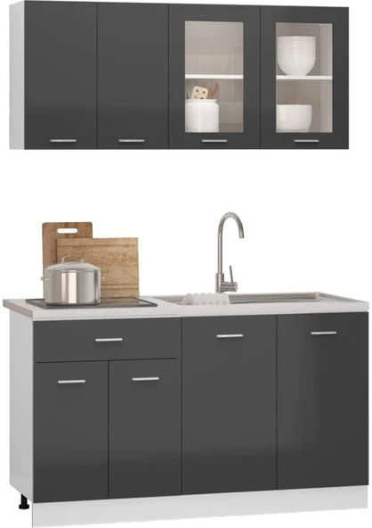 Tdesigno Helin Mutfak 140 Cm Tezgah Dahil - Resim 2