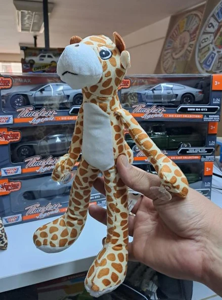 30 cm Asılabilir Elleri Vantuzlu Oyuncak Peluş Zürafa - 1