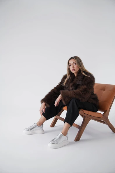 Dina Gümüş Kadın Sneaker - 2