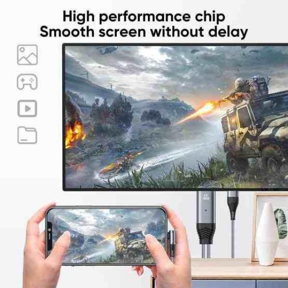 Joyroom SY-35L1 Lightning to HDMI 4K Görüntü Kablosu 3m - 2