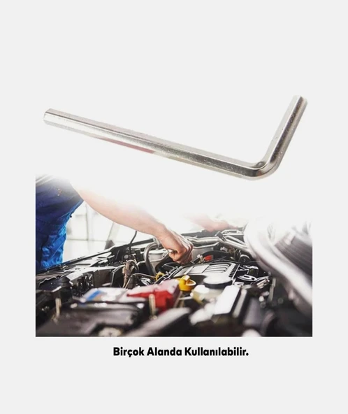 Allen Alyan Anahtar 10 mm Altıgen Vida Somun Sıkma Sökme - Resim 4