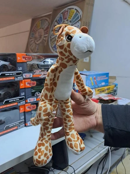30 cm Asılabilir Elleri Vantuzlu Oyuncak Peluş Zürafa - 3
