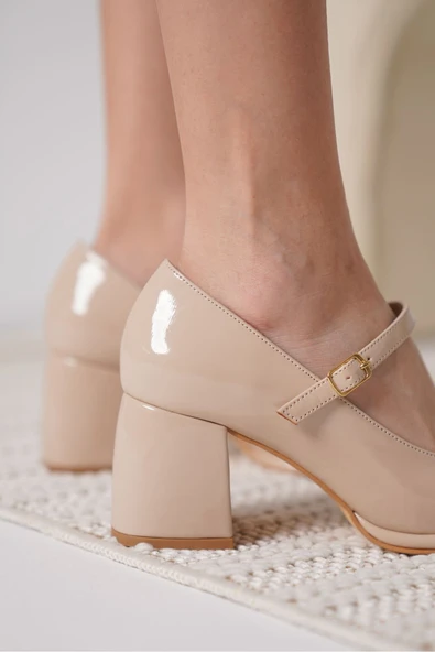 Slay Nude Rugan Kadın Topuklu Ayakkabı - Resim 11