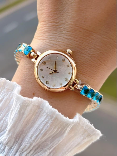Coliseum Çelik Ve Taşlı Kordon Vintage Seri Küçük Kasa Özel Tasarım Kadın Kol Saati SP.8933.M2