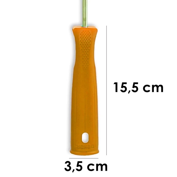 Dekor-1017 Plasdek 5cm Orta Çap 25 mm Tüylü İç Cephe Saplı Boya Rulosu 25 cm - Resim 5