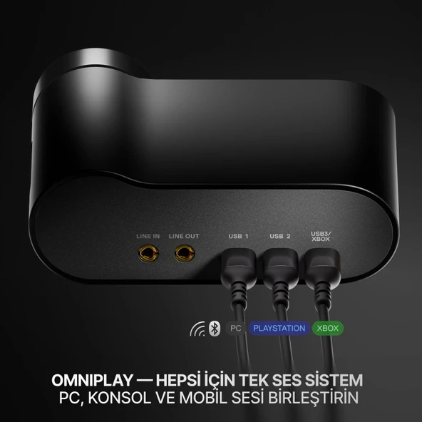 SteelSeries Arctis Nova Elite Hi-Res Wireless Gaming Kulaklık - Siyah - 4