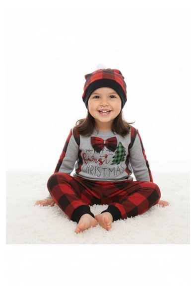 Noellik Takım Baskılı Kız Erkek Uygun - Resim 2