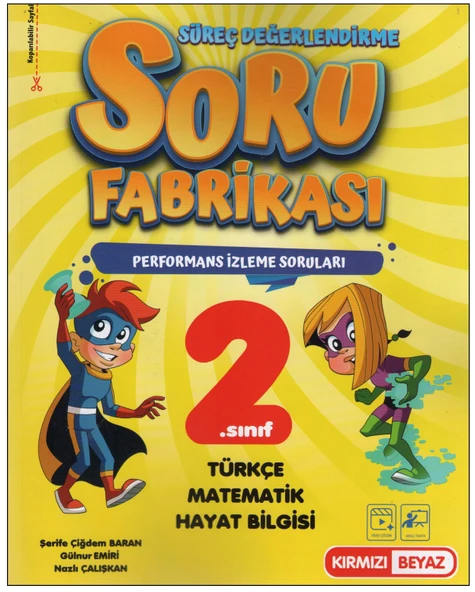 Kırmızı Beyaz 2. Sınıf  Süreç Değerlendirme Soru Fabrikası