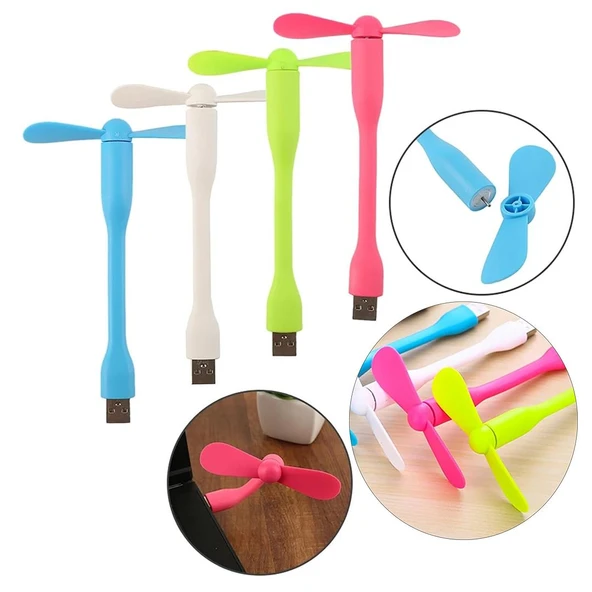 Powermaster Taşınabilir Esnek USB Mini Fan Vantilatör - 3