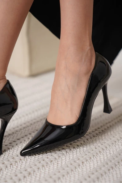 Blade Siyah Rugan Kadın Stiletto - 2