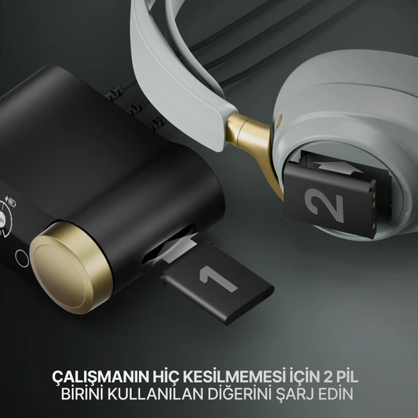 SteelSeries Arctis Nova Elite Hi-Res Wireless Gaming Kulaklık - Sage Gold - 5