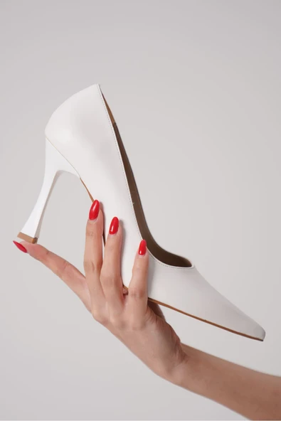 Blade Mat Beyaz Kadın Stiletto - 8